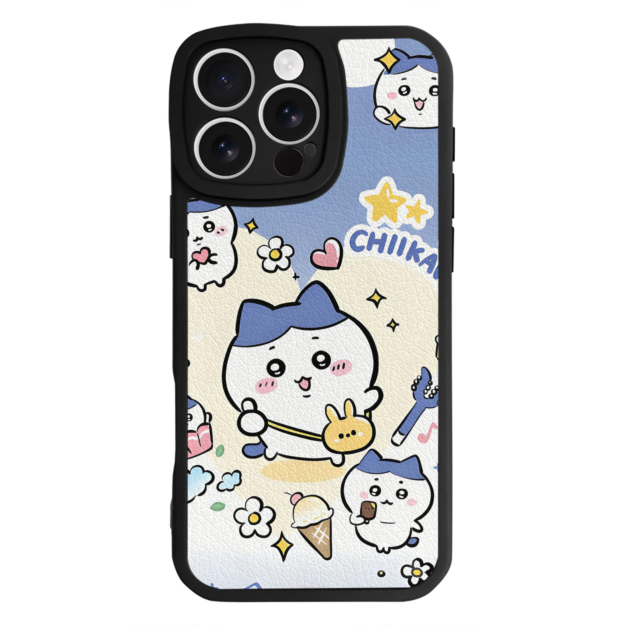 （画像用） ちいかわ Chii-kawa 【iPhone 16シリーズ対応】シリコンスマホケース（レザー調） 材質：シリコン